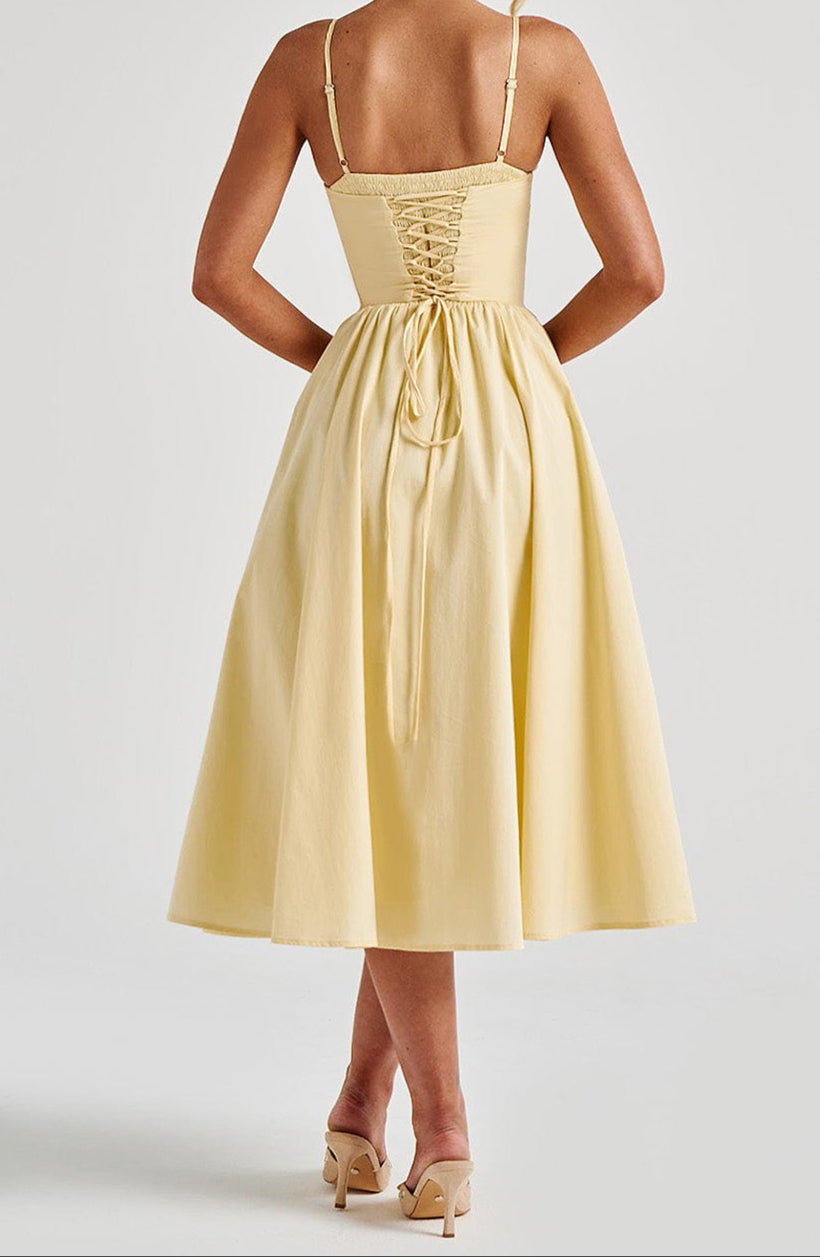 Marielle Sweetheart Corset Midi Dress