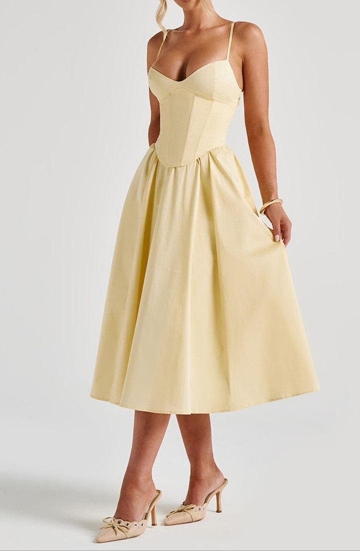 Marielle Sweetheart Corset Midi Dress