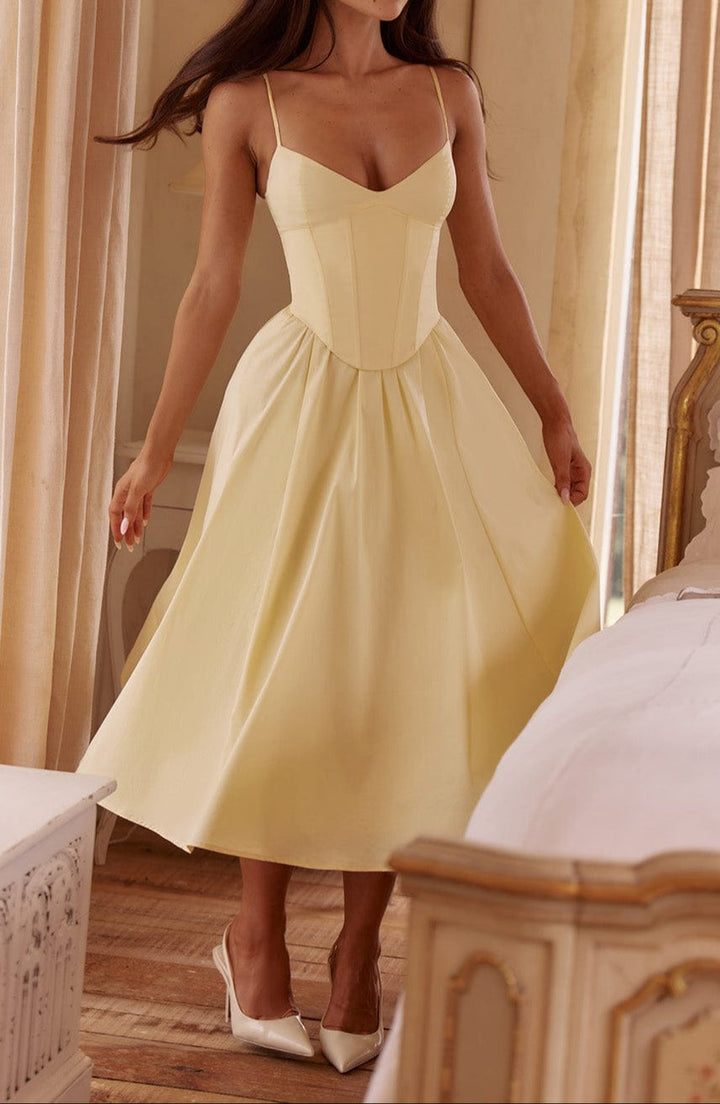 Marielle Sweetheart Corset Midi Dress