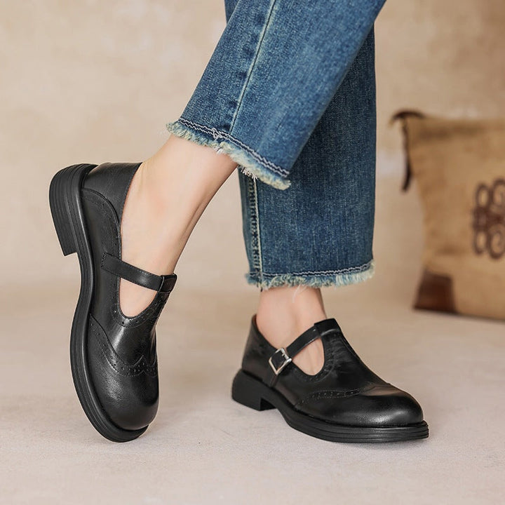 Nina Mary Jane Leather Look Sandals