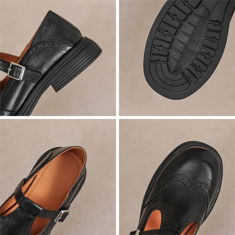 Nina Mary Jane Leather Look Sandals