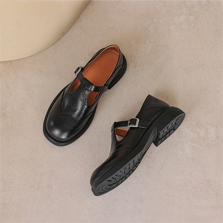 Nina Mary Jane Leather Look Sandals