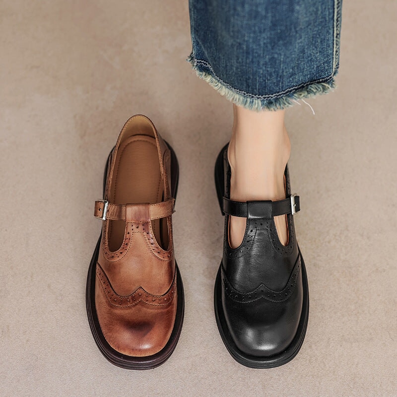 Nina Mary Jane Leather Look Sandals