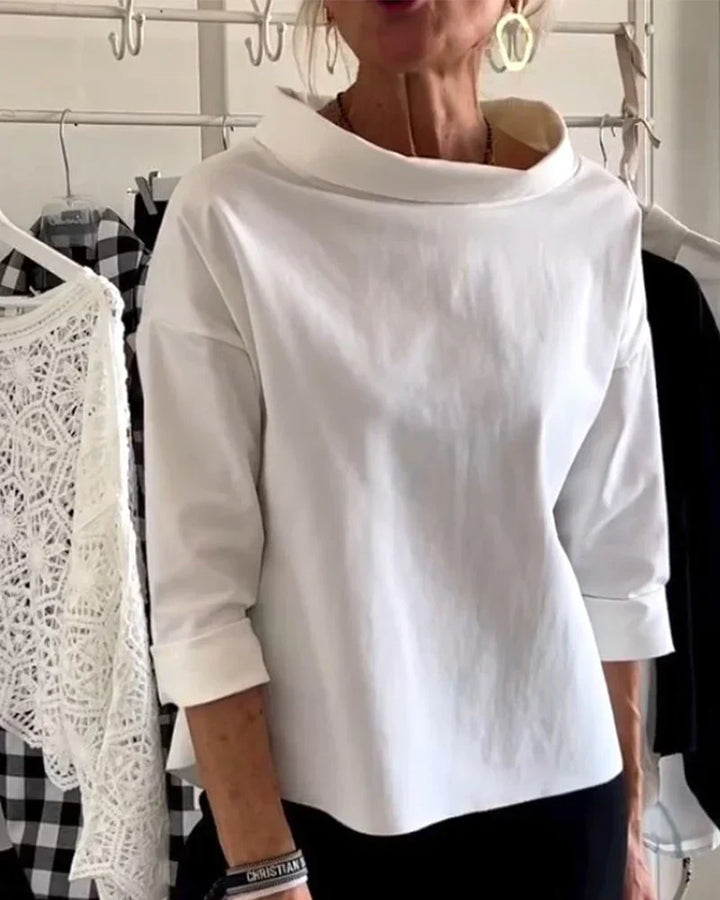 Maya Bateau Neck Casual Top