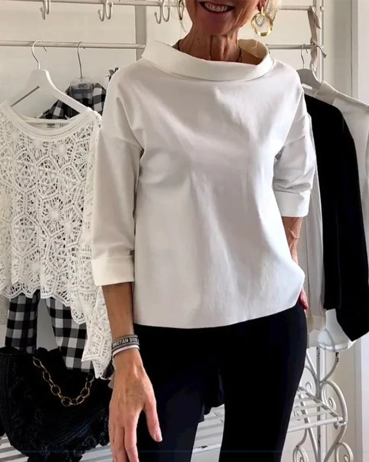 Maya Bateau Neck Casual Top