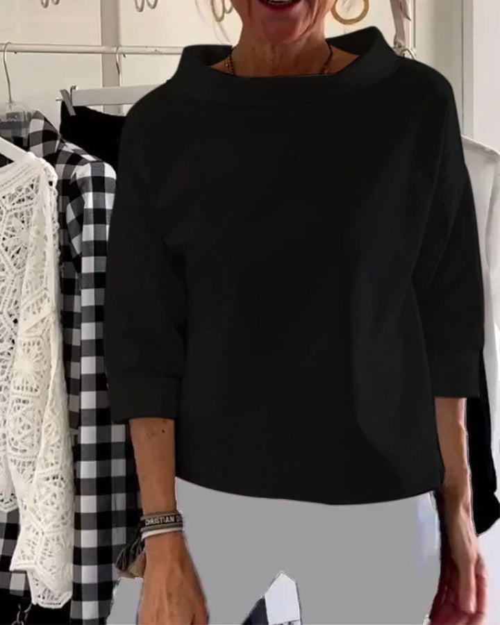 Maya Bateau Neck Casual Top