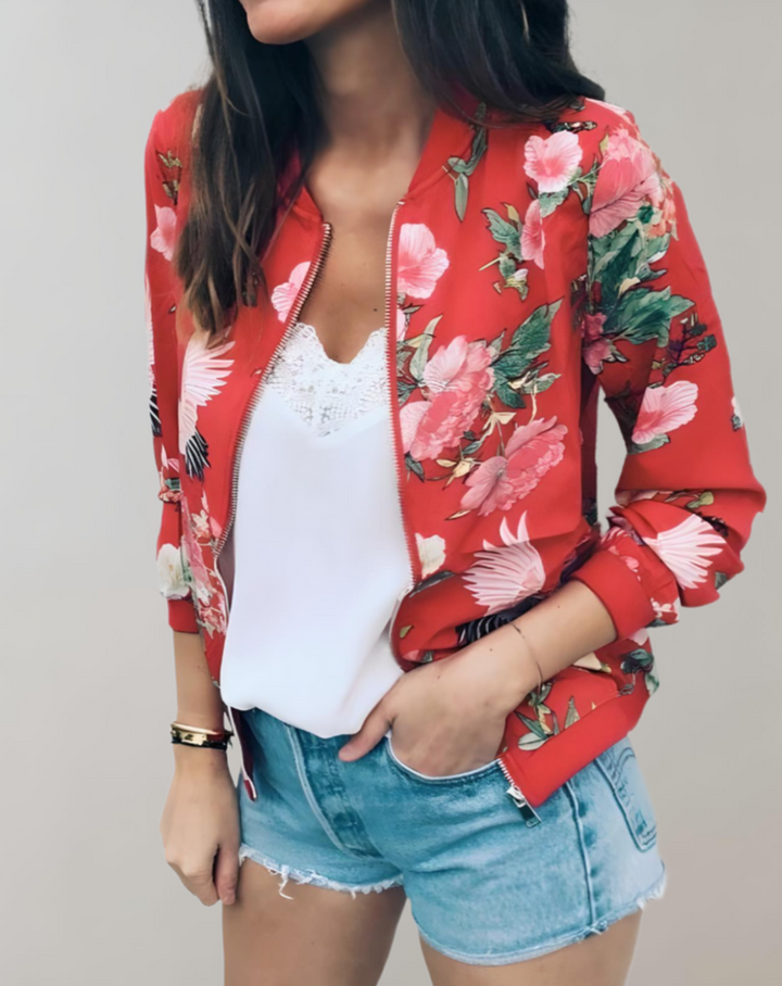 Florentine Floral Bomber Jacket