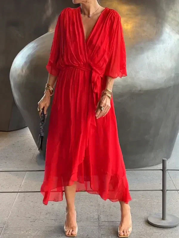 Whitney Soft V-Neck Dress