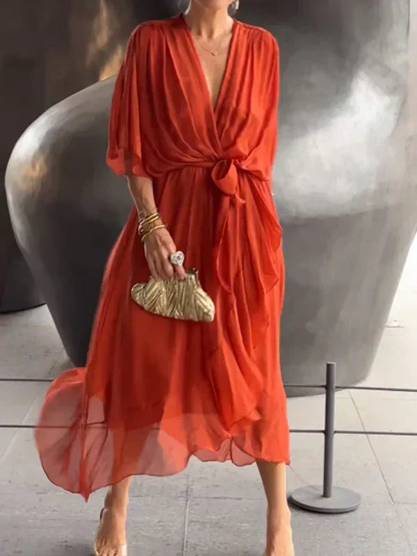 Whitney Soft V-Neck Dress