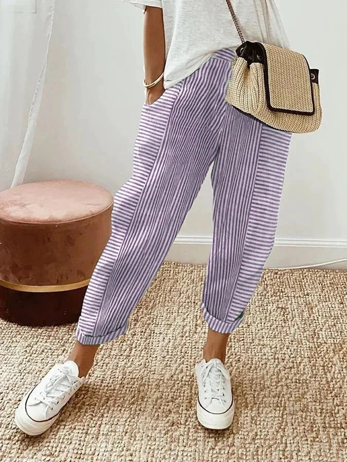 Holly Striped Relaxed Trousers