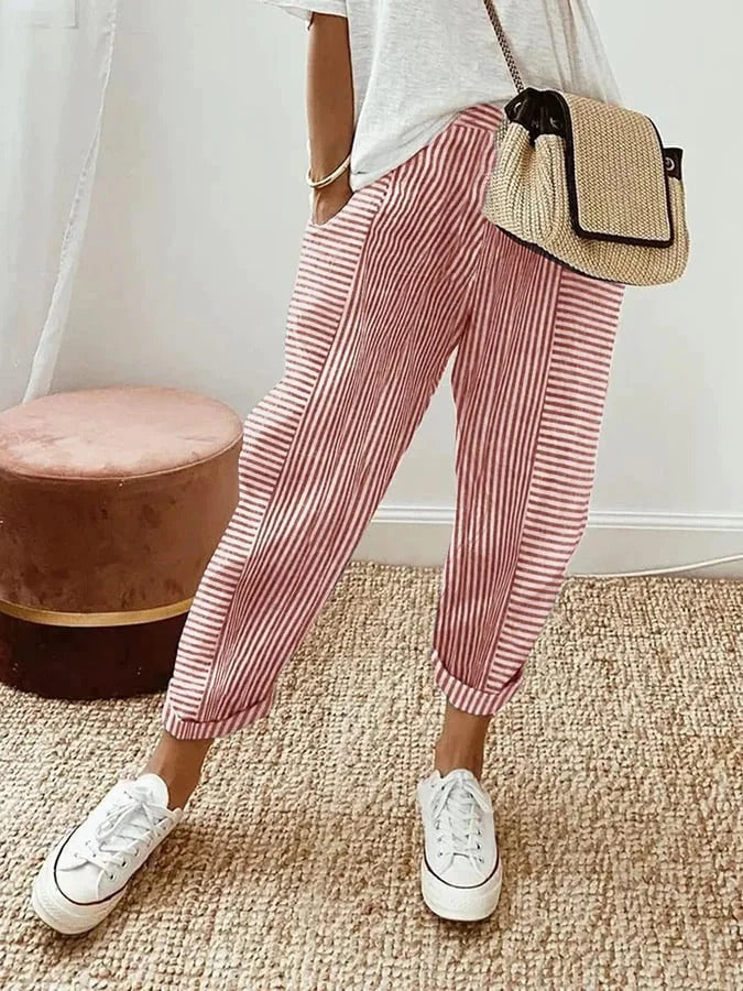Holly Striped Relaxed Trousers