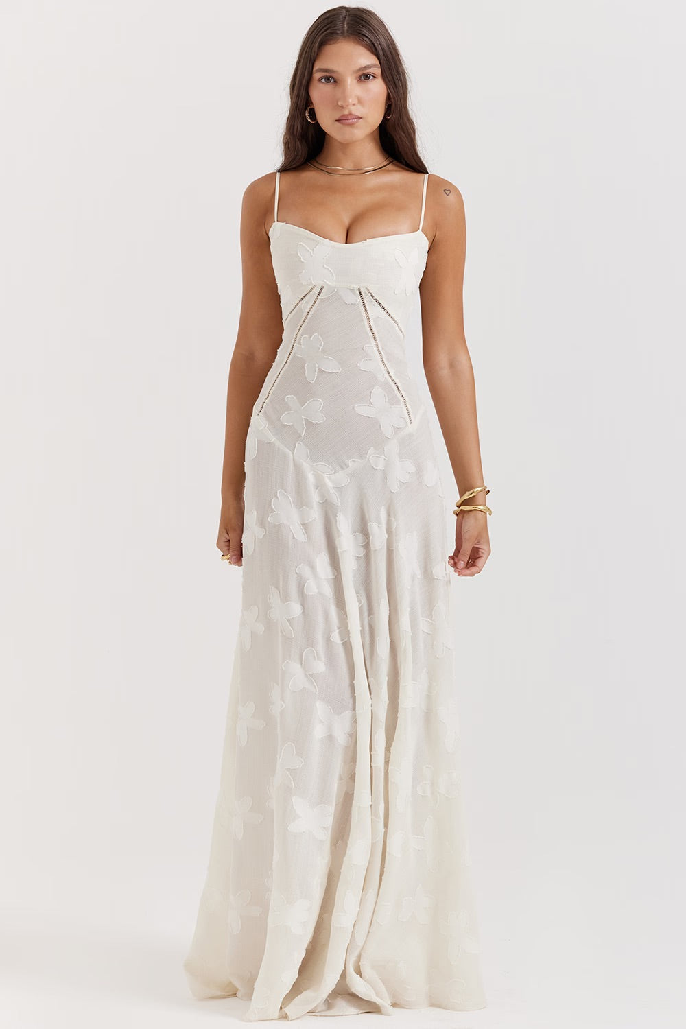 Annalise Floral Corset Maxi Dress