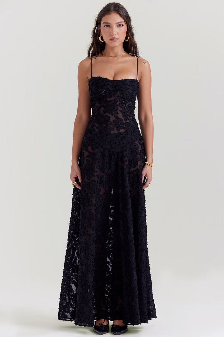 Annalise Floral Corset Maxi Dress
