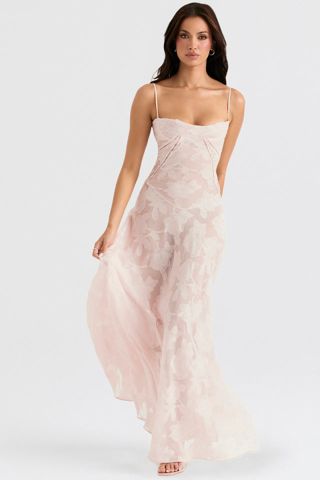 Annalise Floral Corset Maxi Dress