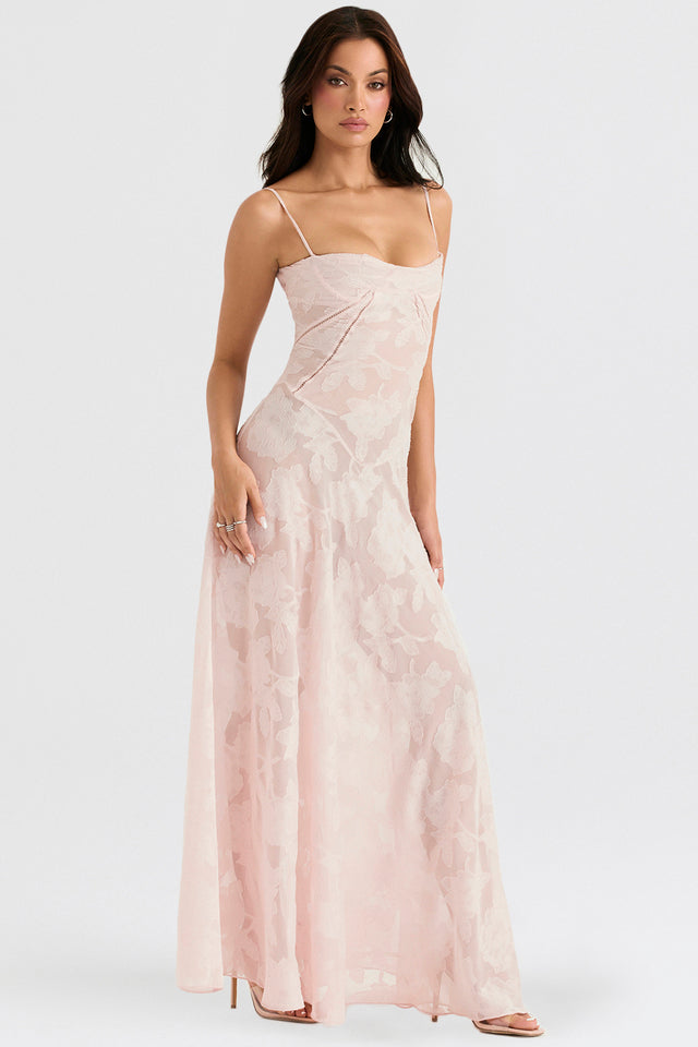 Annalise Floral Corset Maxi Dress