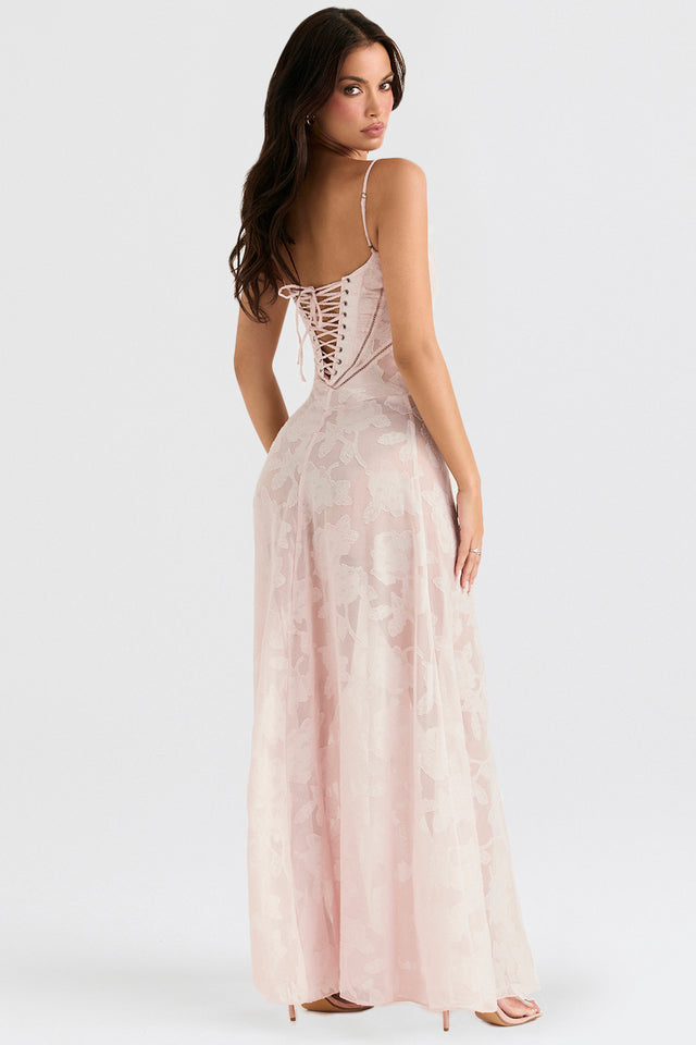 Annalise Floral Corset Maxi Dress