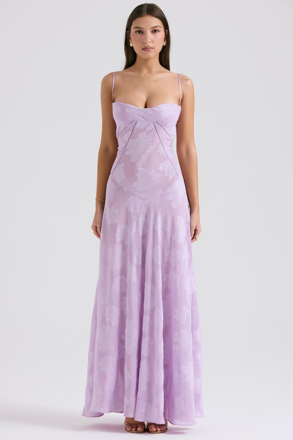 Annalise Floral Corset Maxi Dress