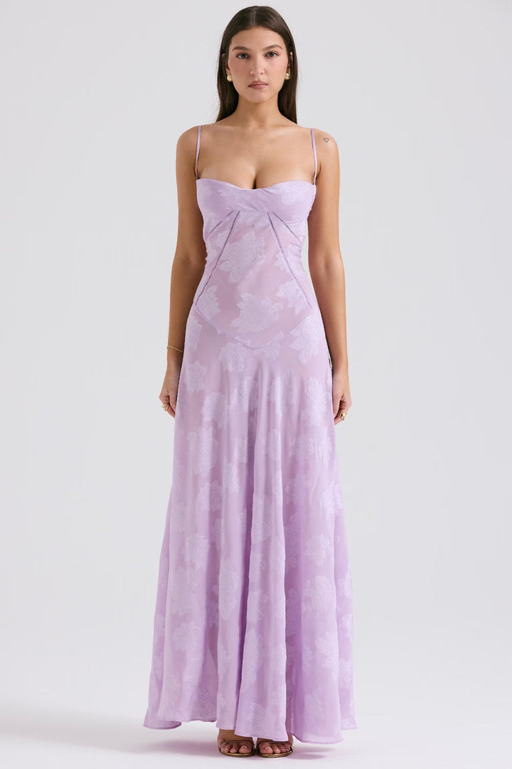 Annalise Floral Corset Maxi Dress