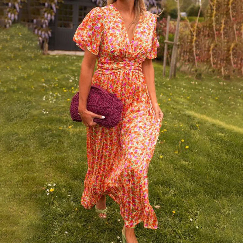 Camille Elegant V-Neck Dress