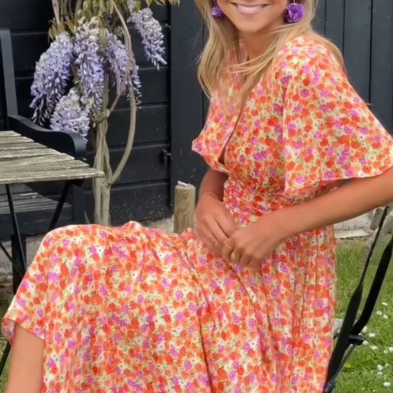 Camille Elegant V-Neck Dress