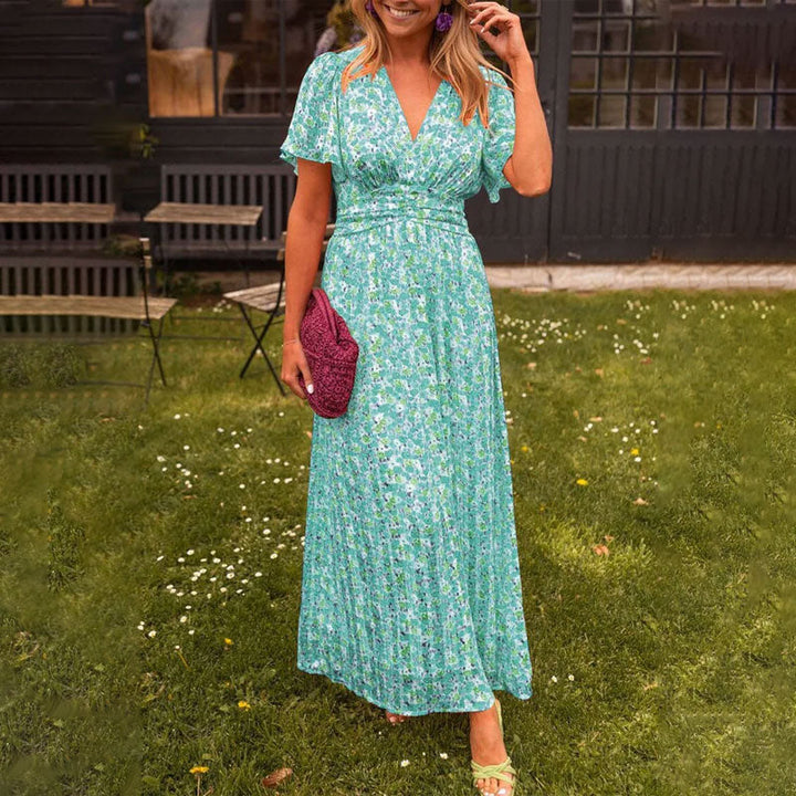 Camille Elegant V-Neck Dress