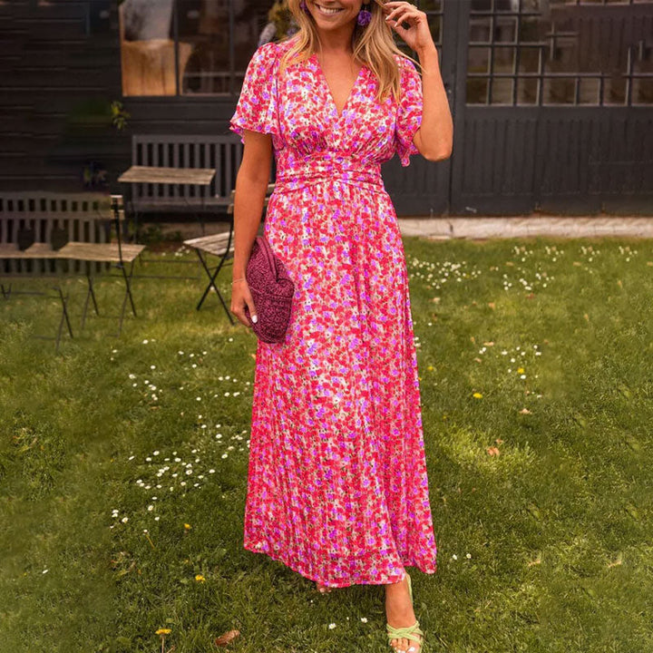 Camille Elegant V-Neck Dress