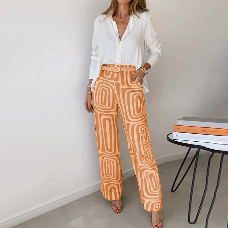 Opal Elegant Shirt and Trouser Set
