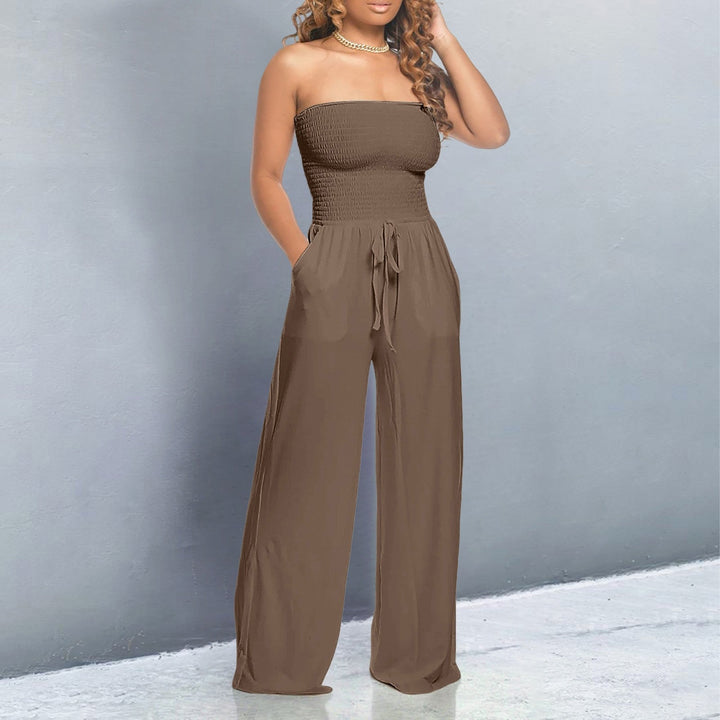Bella Off Shoulder Wide Leg Jumpsuit