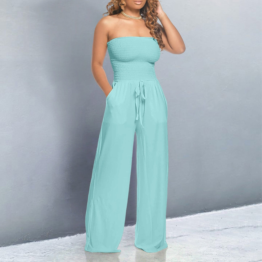 Bella Off Shoulder Wide Leg Jumpsuit