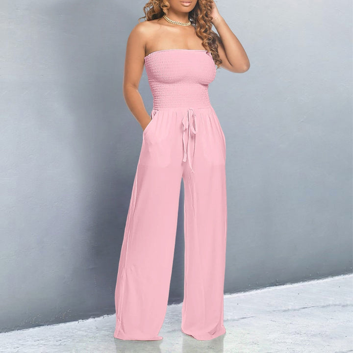 Bella Off Shoulder Wide Leg Jumpsuit