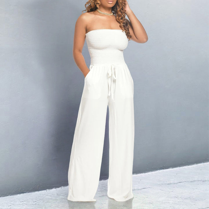 Bella Off Shoulder Wide Leg Jumpsuit