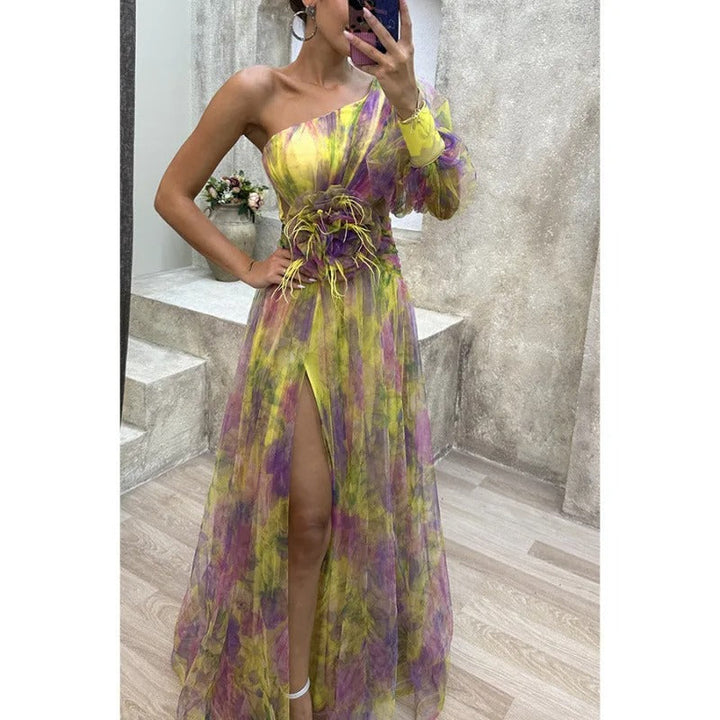 Norma Sheer Floral Maxi Dress
