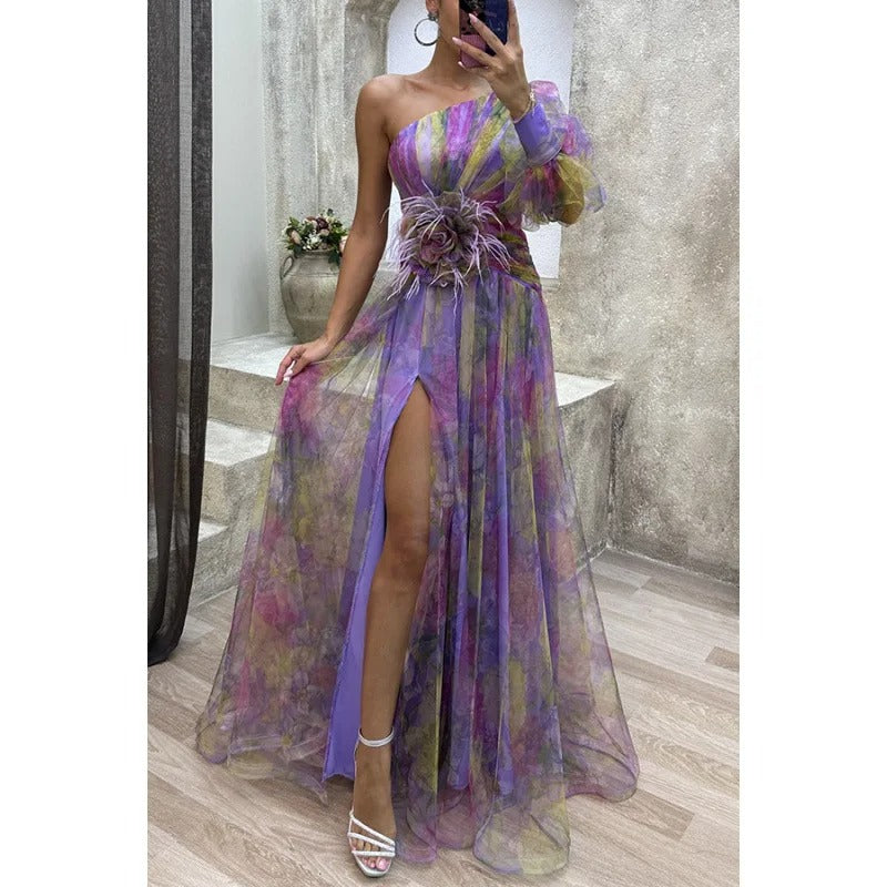 Norma Sheer Floral Maxi Dress