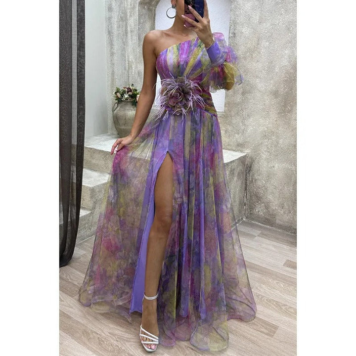 Norma Sheer Floral Maxi Dress