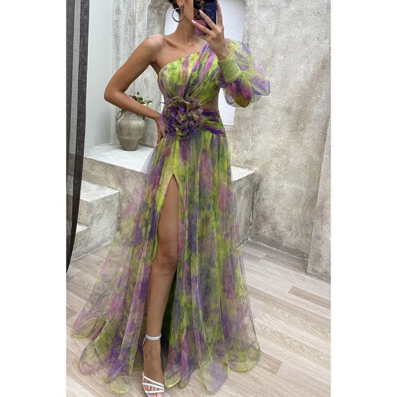 Norma Sheer Floral Maxi Dress