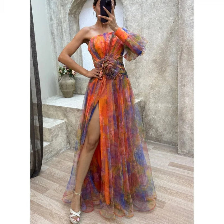 Norma Sheer Floral Maxi Dress