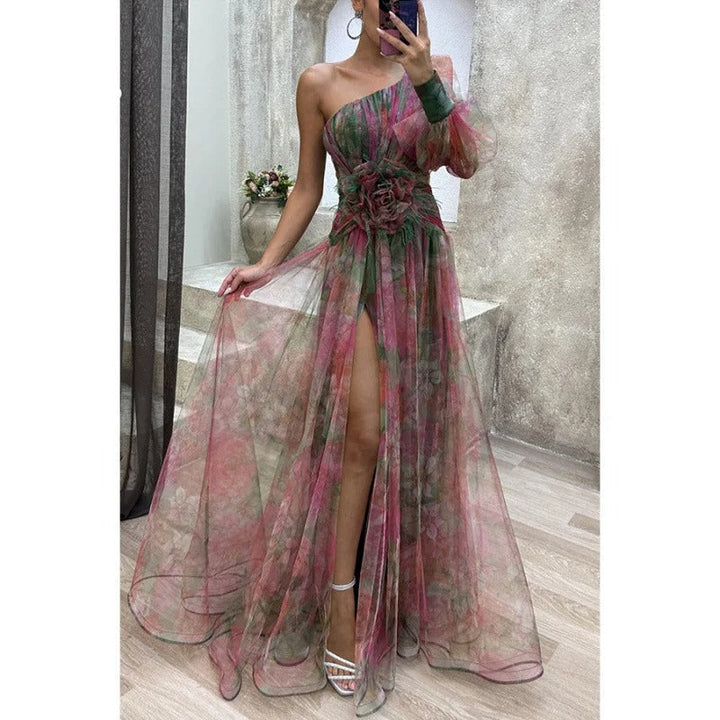 Norma Sheer Floral Maxi Dress