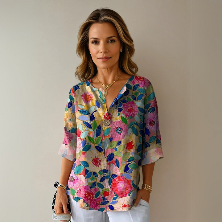 Arlene Floral Print Blouse