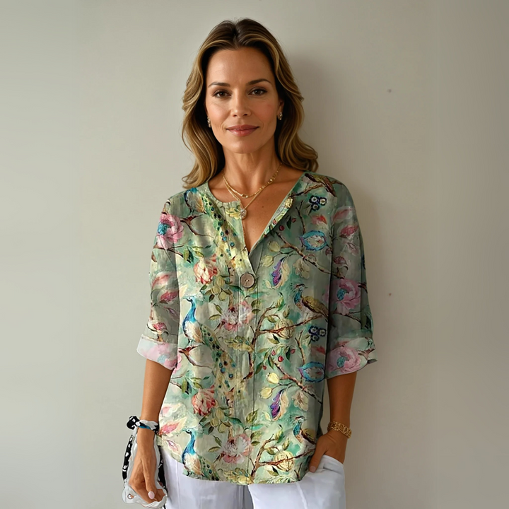 Arlene Floral Print Blouse
