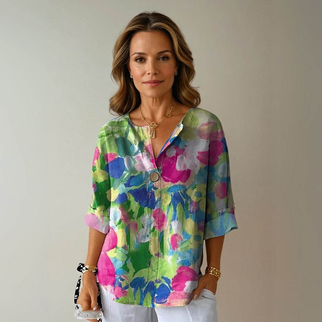 Arlene Floral Print Blouse