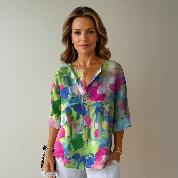 Arlene Floral Print Blouse