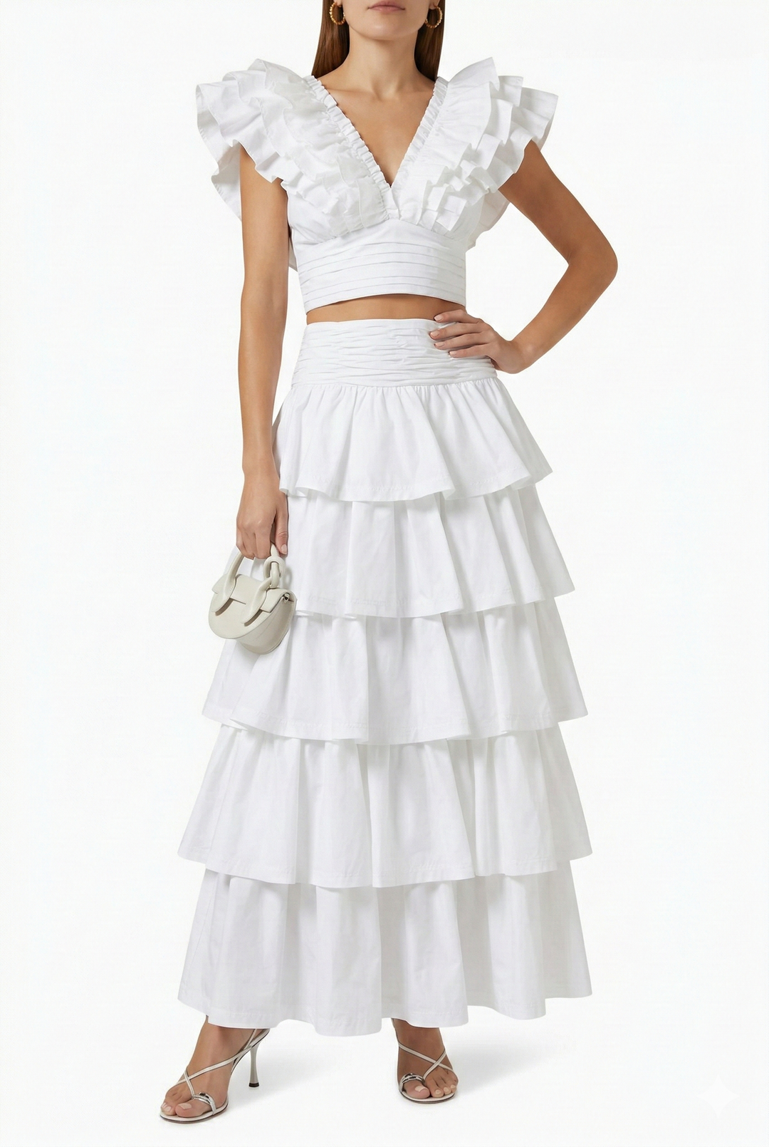 Celestia Ruffle Tiered Maxi Skirt Set