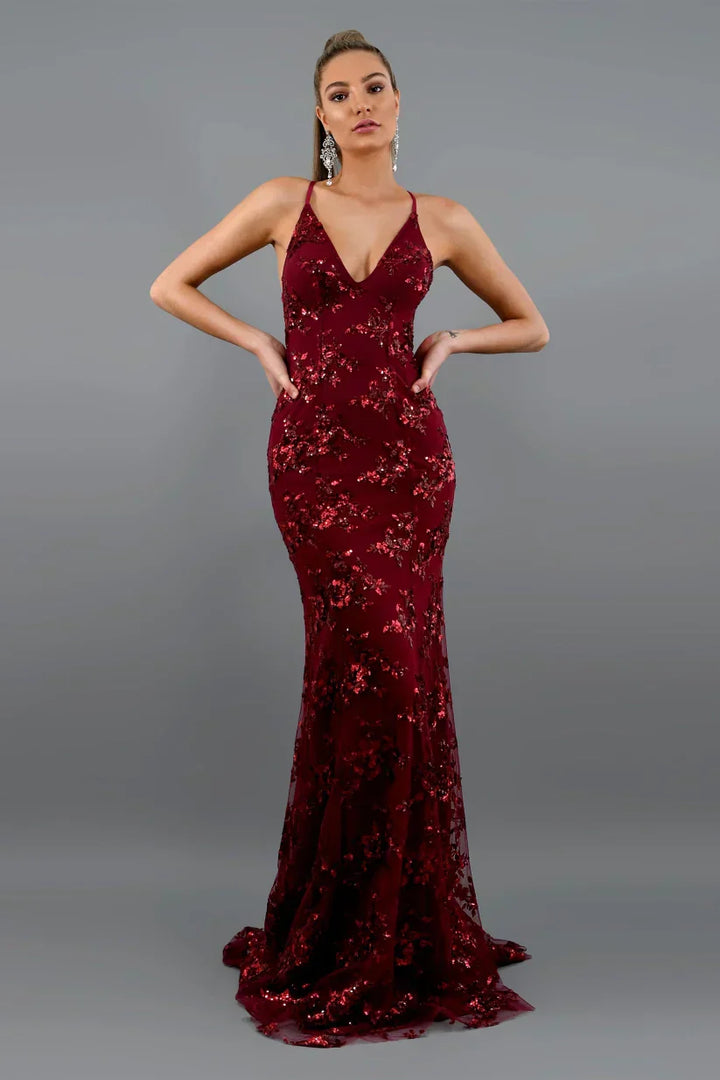 Selene Sequin Mermaid Maxi Dress