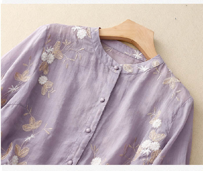 Kourtney Floral Embroidered Blouse