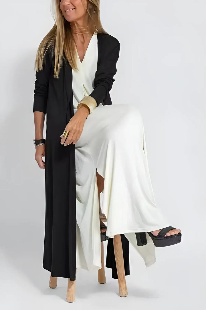 Juno Coordinated Cardigan Maxi Dress