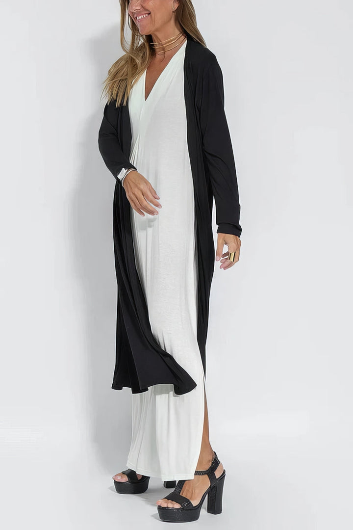 Juno Coordinated Cardigan Maxi Dress