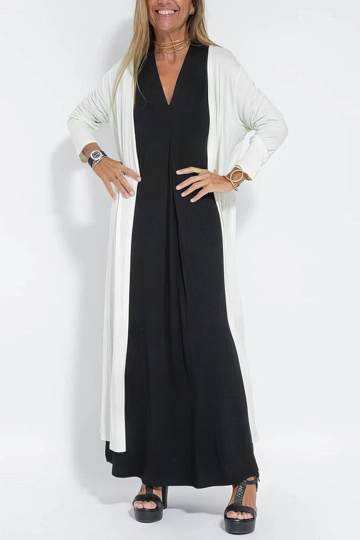 Juno Coordinated Cardigan Maxi Dress