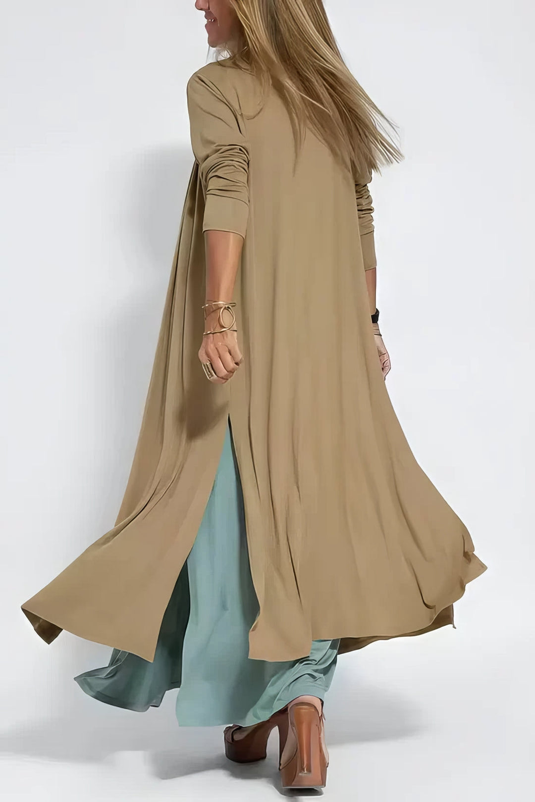 Juno Coordinated Cardigan Maxi Dress